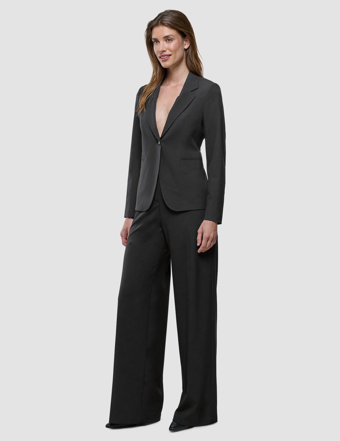 Women Ease Fitted Blazer Black